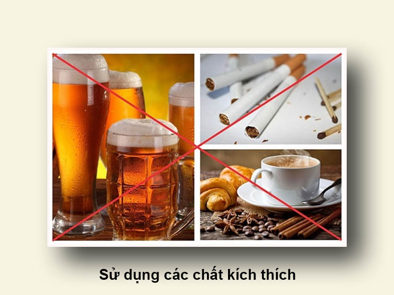 Sử dụng các chất kích thích