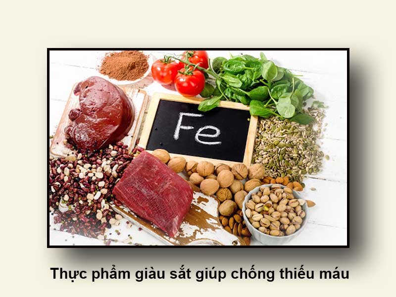 Thực phẩm giàu sắt giúp chống thiếu máu