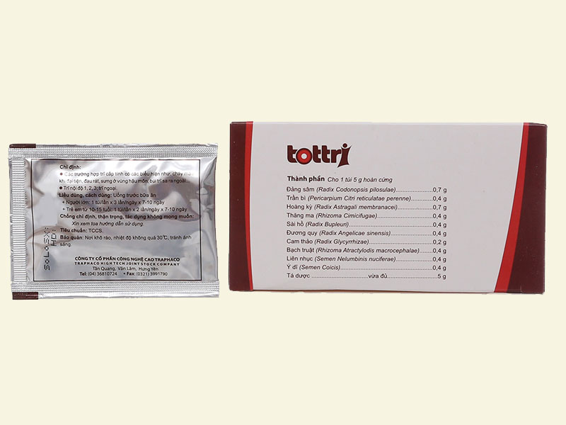 Thành phần của Tottri