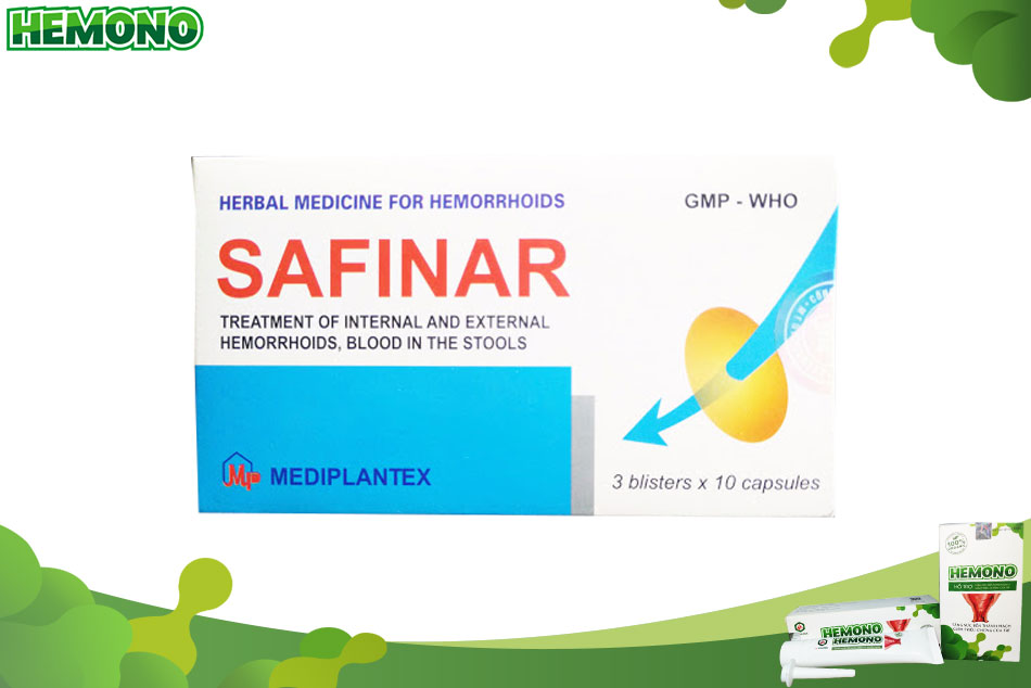 Hộp thuốc tiêu trĩ Safinar