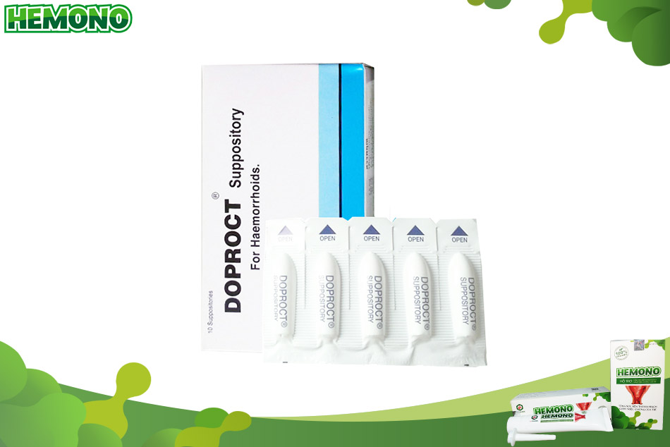 Doproct là thuốc hỗ trợ điều trị trĩ nội và trĩ ngoại