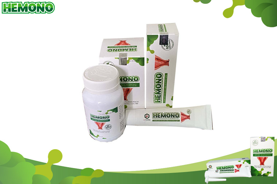 Bộ đôi viên uống, gel bôi Hemono