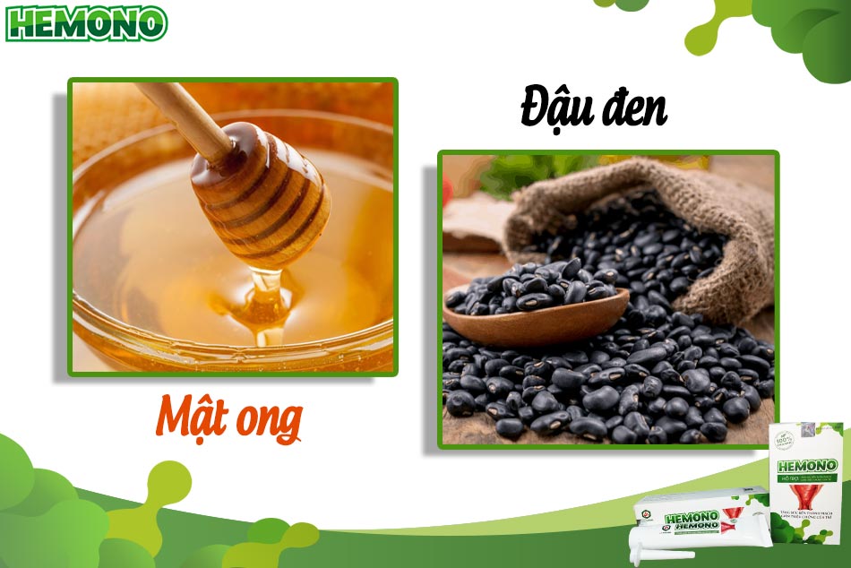 Mẹo điều trị bệnh trĩ bằng mật ong và đậu đen