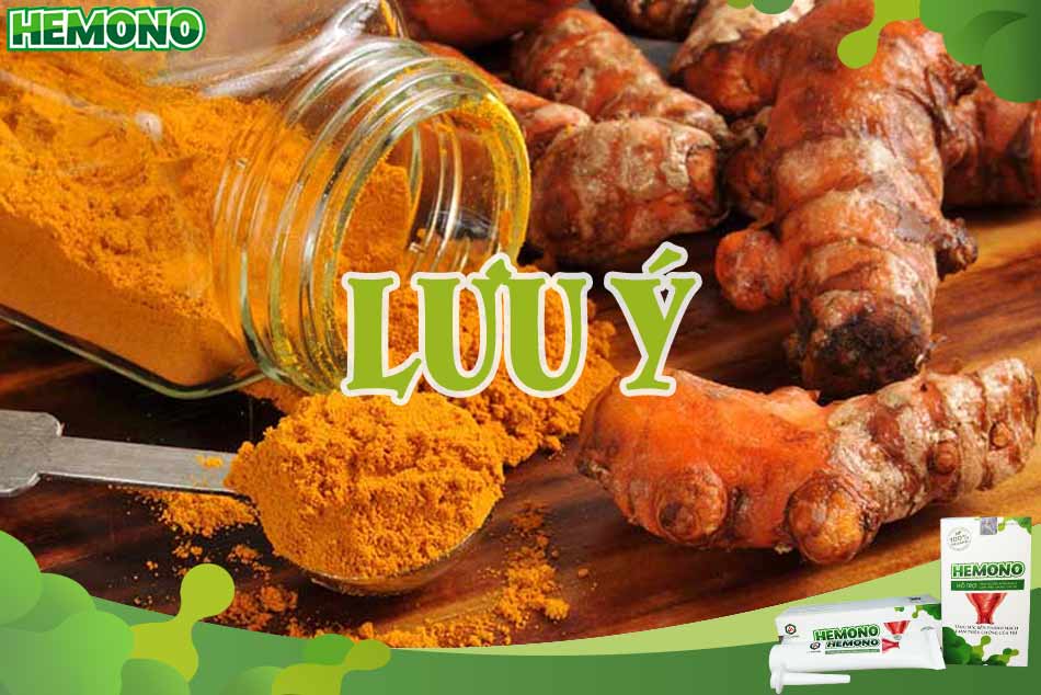 Một số lưu ý khi dùng nghệ tươi chữa trĩ