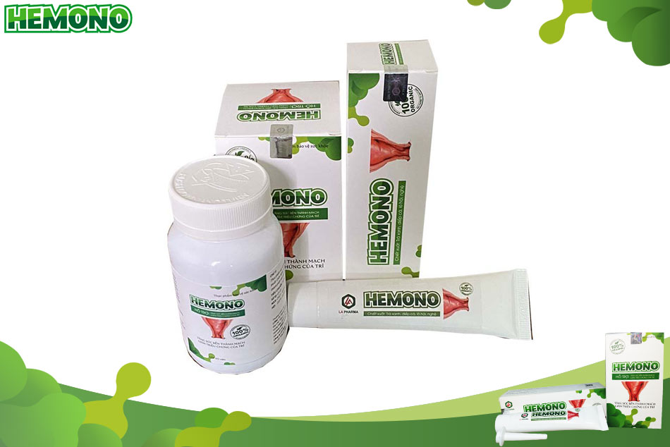 Bộ đôi viên uống và gel bôi Hemono