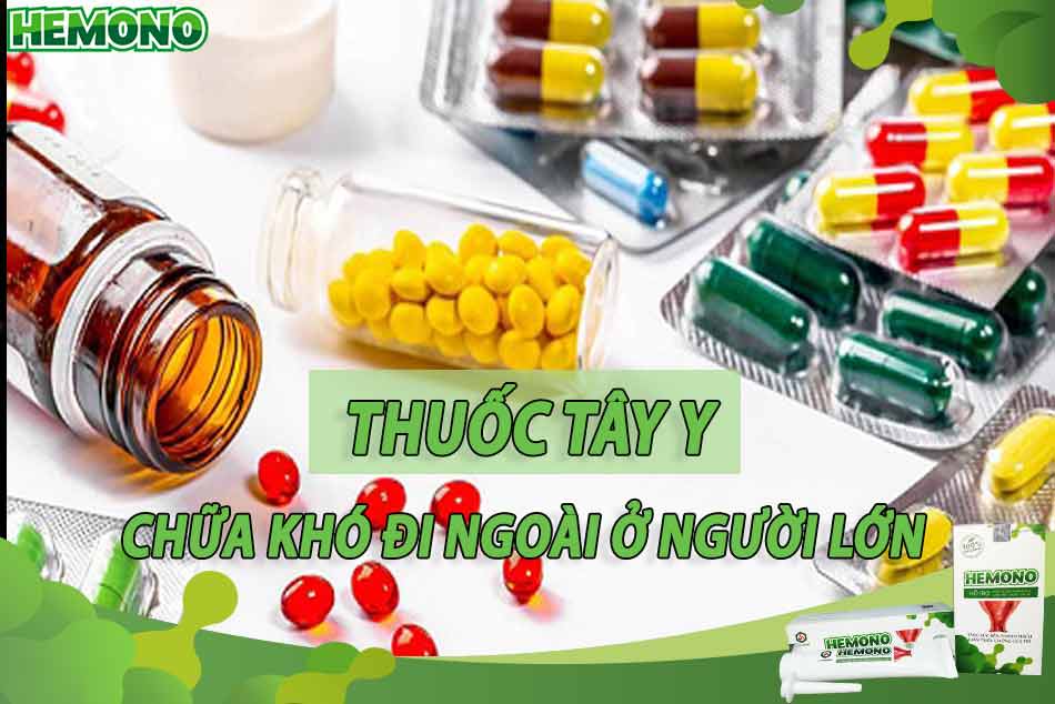 Thuốc Tây Y chữa khó đi ngoài ở người lớn
