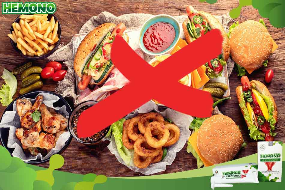 Những loại thực phẩm và đồ uống không nên sử dụng sau khi mổ cắt trĩ
