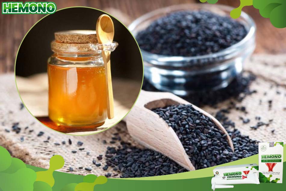 Kết hợp vừng đen và mật ong chữa táo bón ra máu