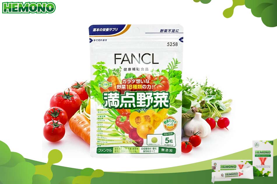 Viên uống bổ sung rau củ quả của FANCL của Nhật