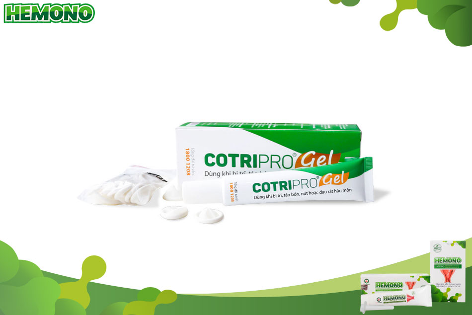 Cotripro Gel giúp giảm nhanh các triệu chứng khó chịu của bệnh trĩ