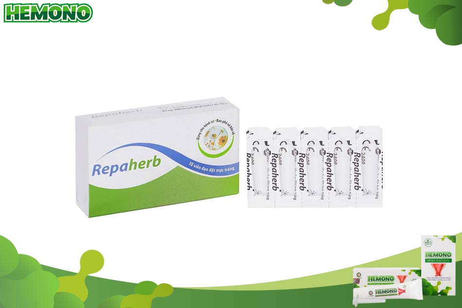Viên đặt trĩ Repaherb hỗ trợ điều trị bệnh trĩ hiệu quả