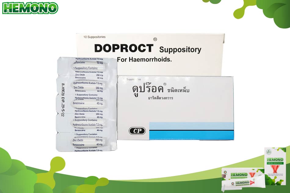Sản phẩm hỗ trợ điều trị trĩ Doproct của Thái Lan