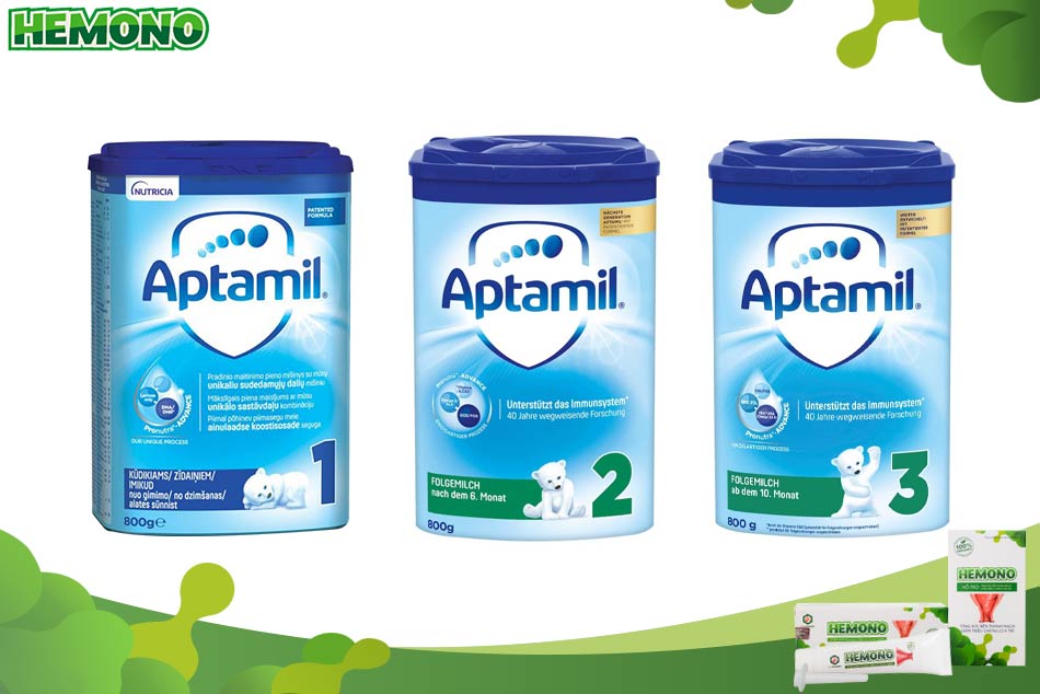 Sữa Aptamil chống táo bón chất lượng số một Châu Âu của Đức