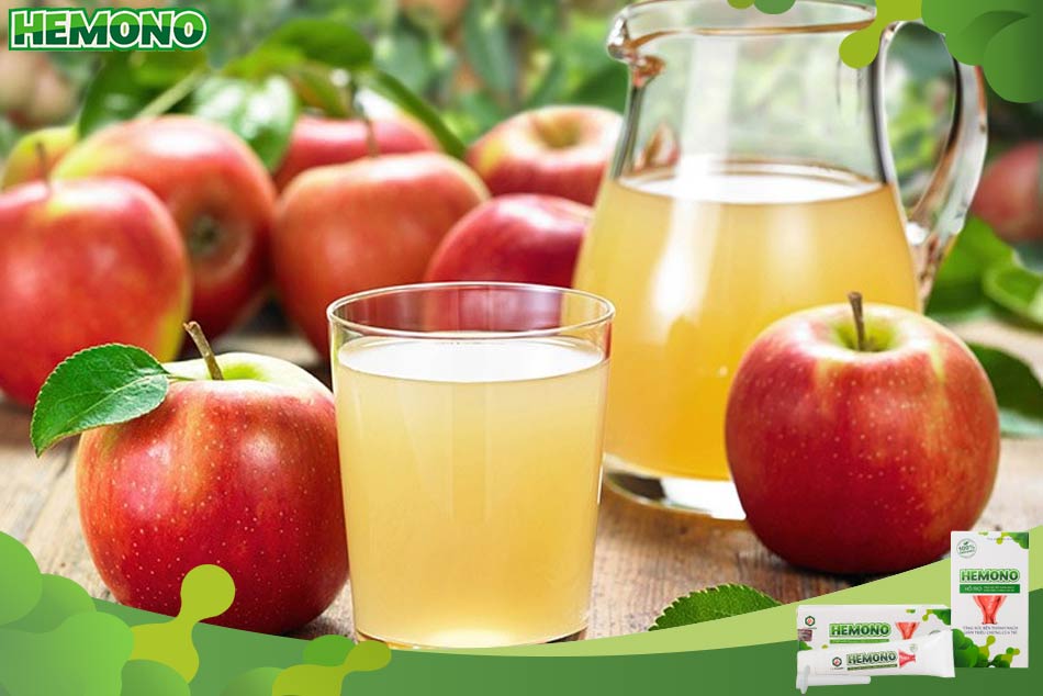Nước ép táo giúp trị táo bón cho bà bầu