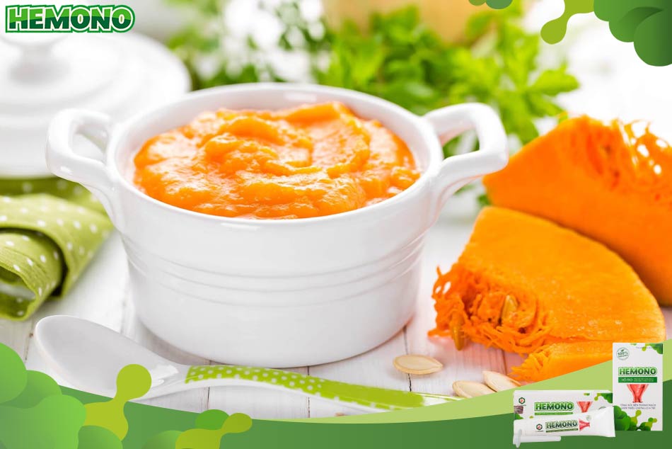 Thực đơn ăn dặm cho bé bị táo bón