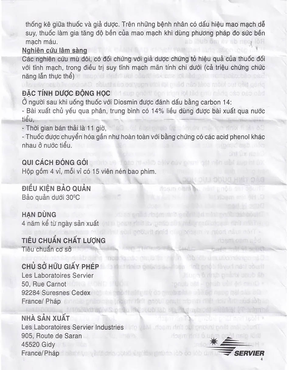 Hình ảnh thuốc Daflon 500mg 20
