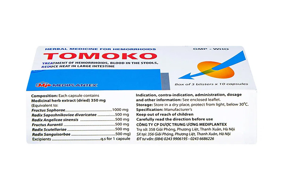 Thuốc điều trị trĩ Tomoko