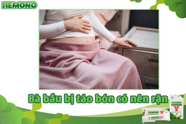 Bà bầu bị táo bón có nên rặn