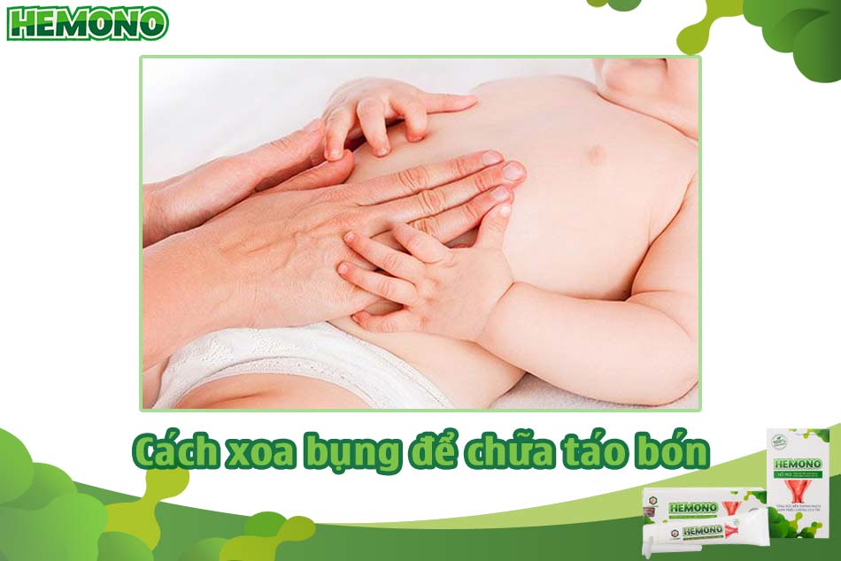Cách xoa bụng để chữa táo bón